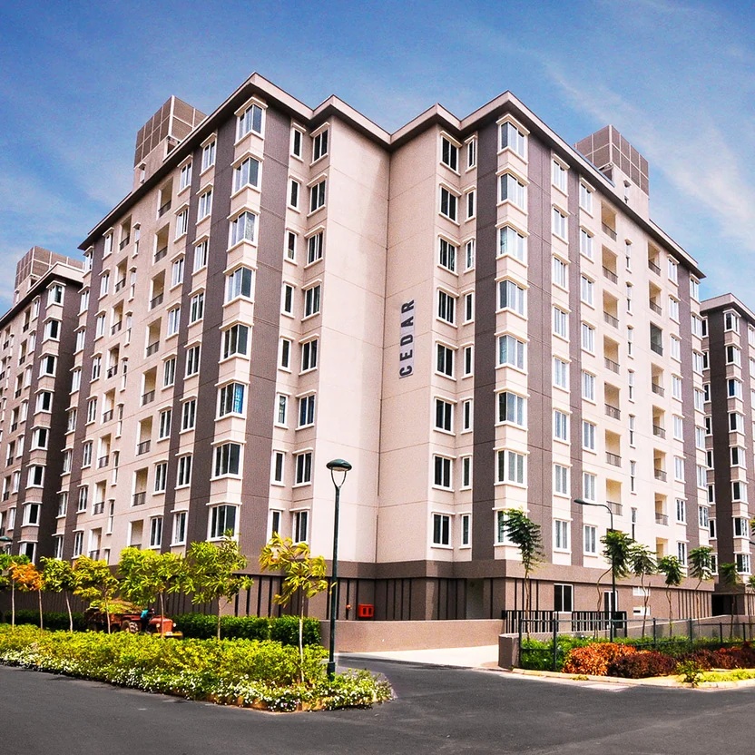 The Cedar towers at Brigade Orchards, Devanahalli, photograph